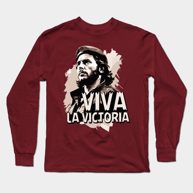 Ernesto Che Guevara. Viva la victoria Long Sleeve T-Shirt by KRUTO